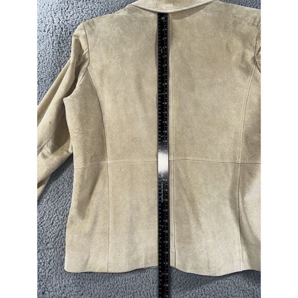 Liz Claiborne Suede Jacket Women 14W 3 Button - Picture 7 of 15